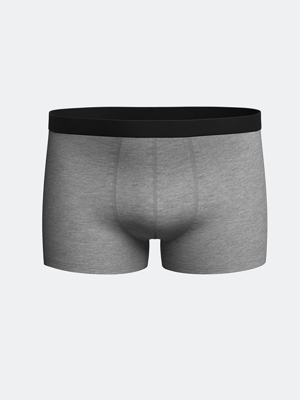 Siyah Standart Kalıp Pamuklu Esnek Erkek Boxer 3'lü-1