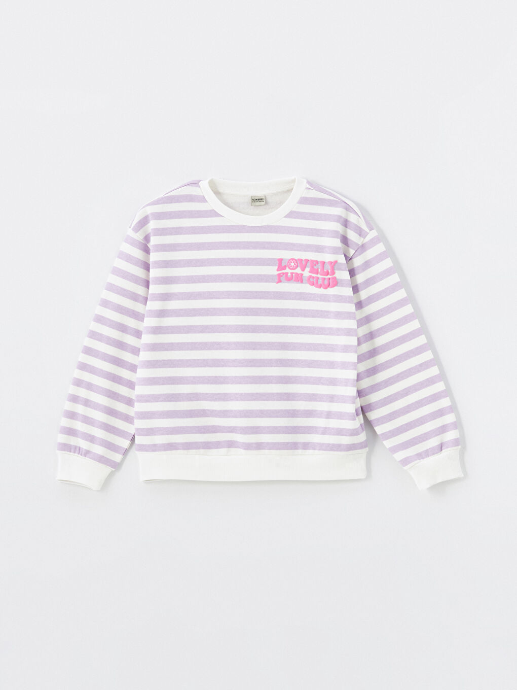 LCW Kids Crew Neck Girls' Sweatshirt -W4G665Z4-LSC