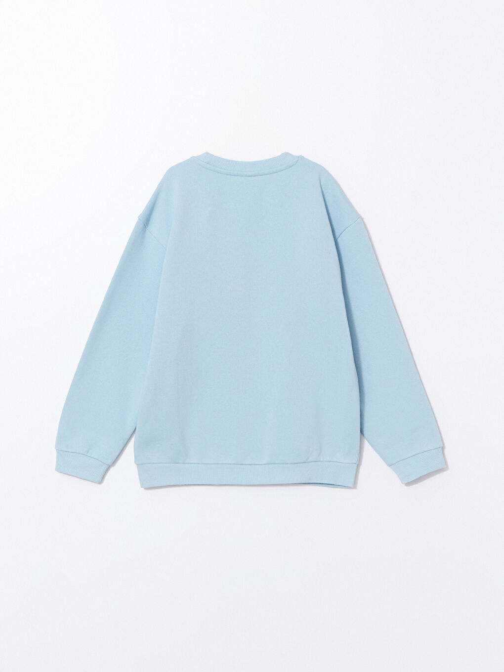 LCW Kids Crew Neck Girl's Thick Sweatshirt -W4G675Z4-FMR