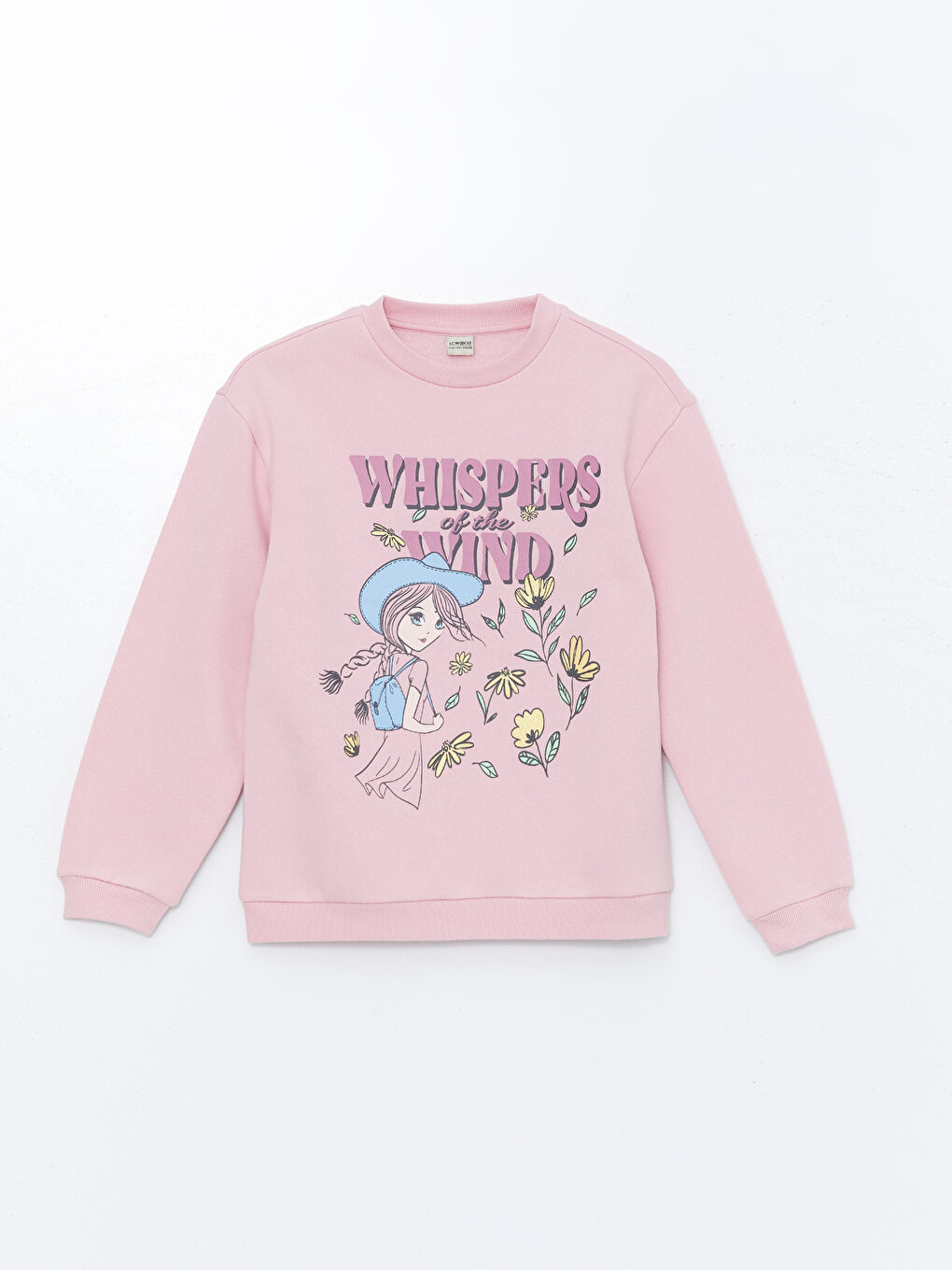 LCW Kids Crew Neck Girls' Sweatshirt 2 Pack -W4G707Z4-G0U