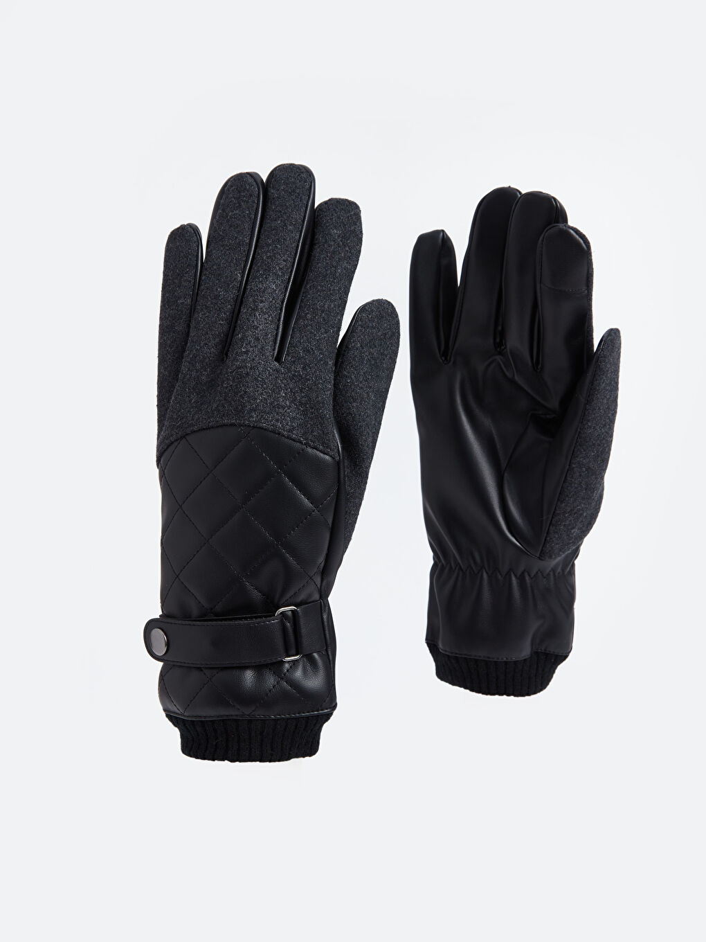 Faux Leather Men's Gloves