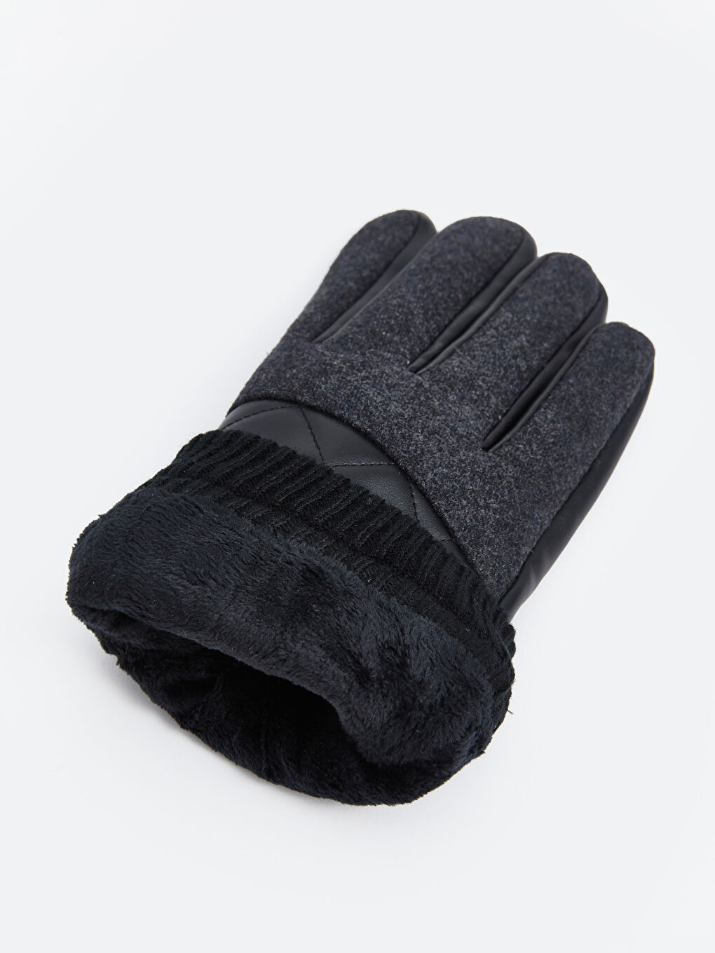 Faux Leather Men's Gloves-1