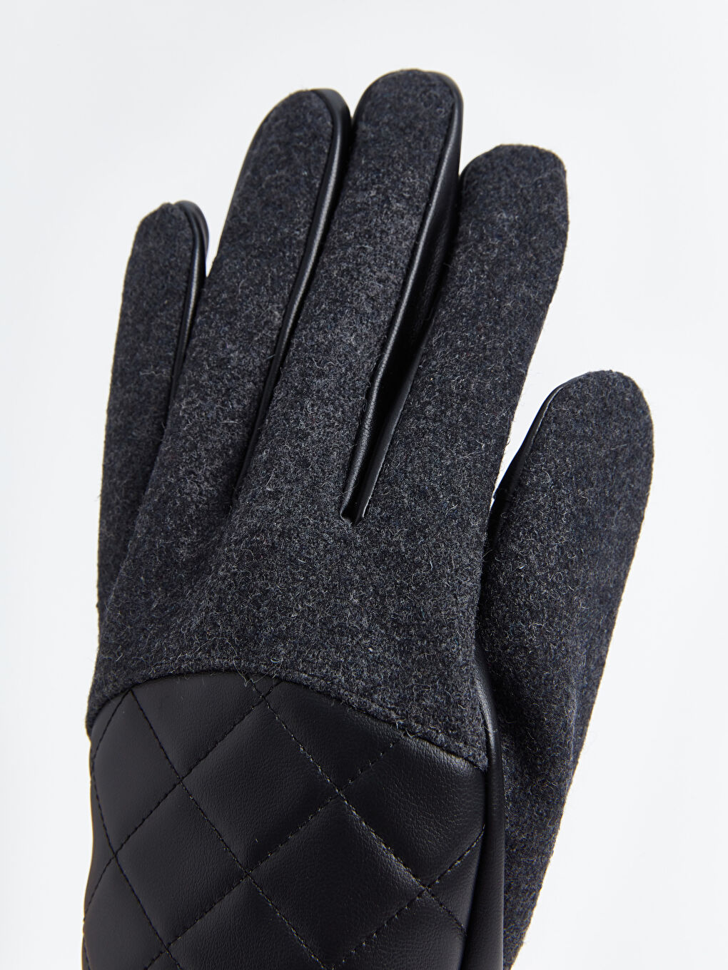 Faux Leather Men's Gloves-2