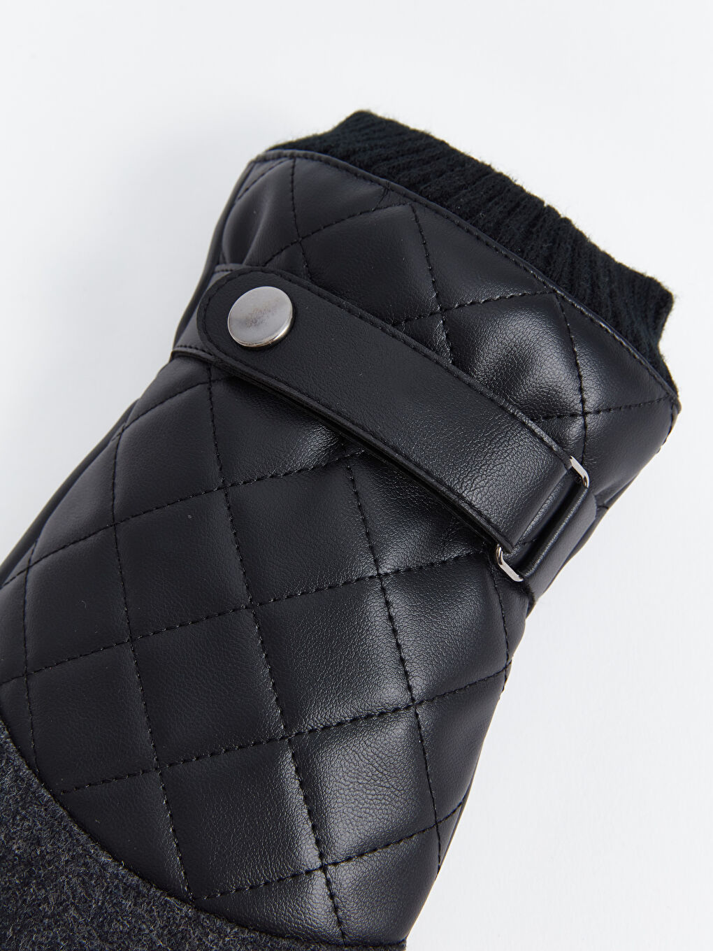 Faux Leather Men's Gloves-3