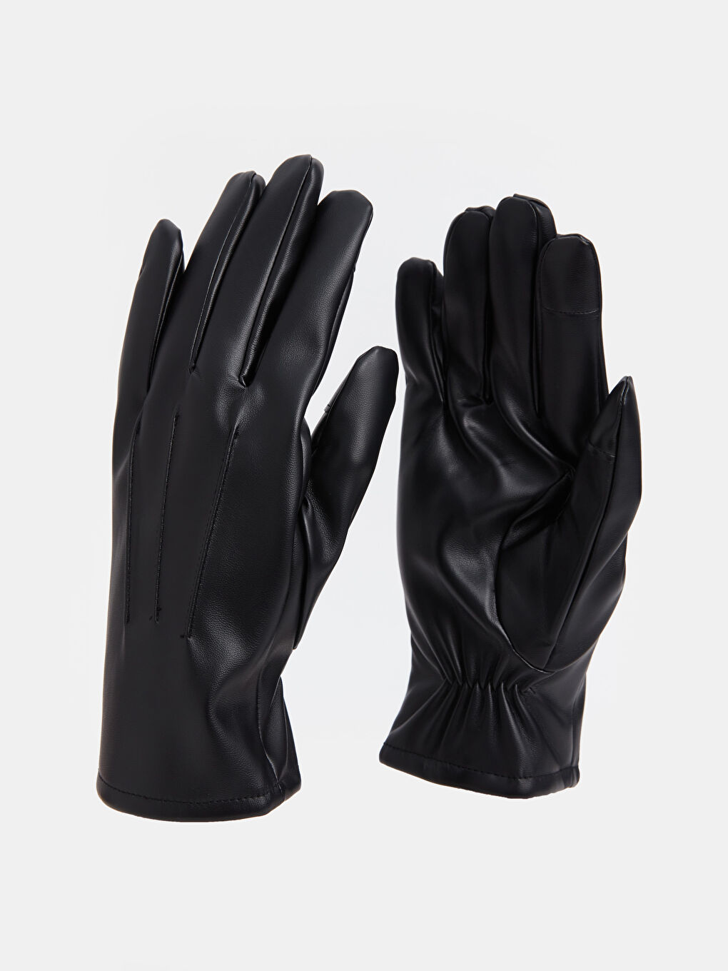 قفازات جلد صناعي للرجال