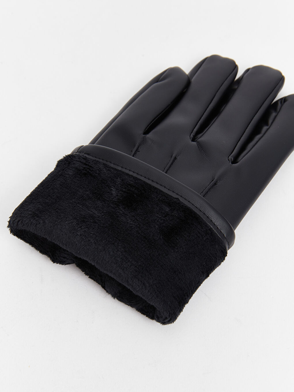 قفازات جلد صناعي للرجال-2