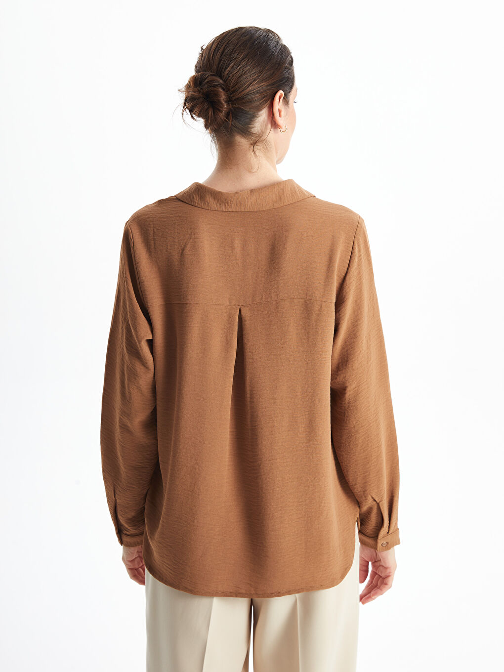 Collared Neck Women's Blouse-3