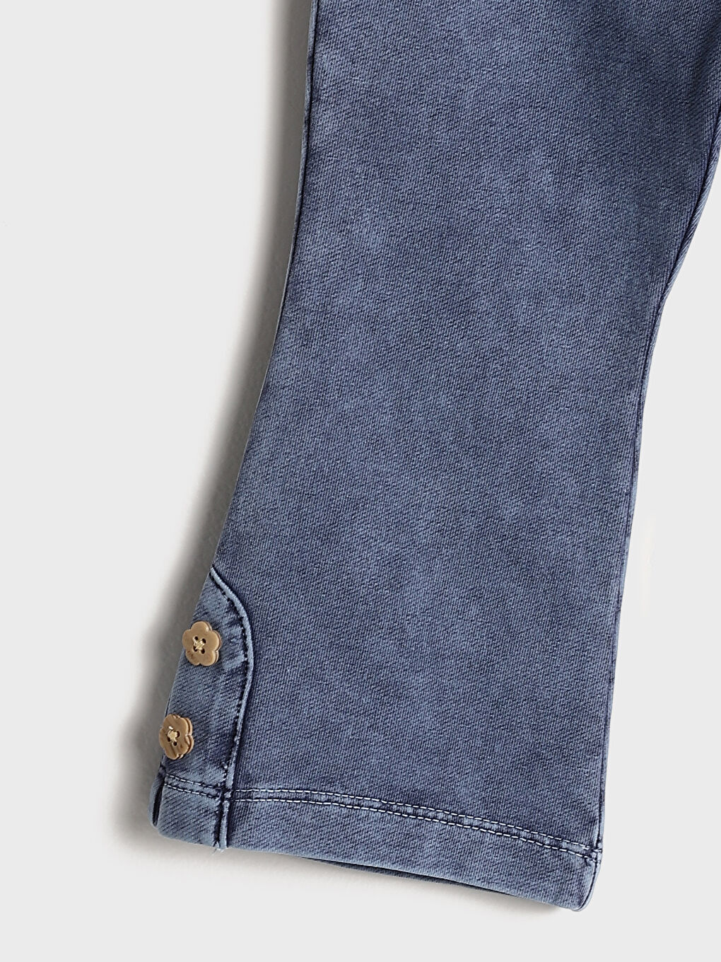 ليجن واسع عند الكاحل بخصر مرن للبنات-3