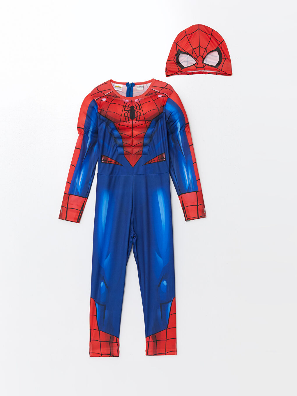 LCW Kids Kırmızı Baskılı Spiderman Baskılı Maskeli Erkek Çocuk Kostüm