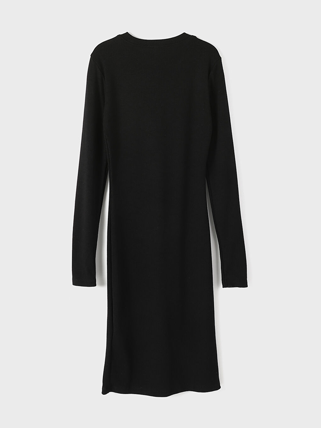 فستان ضيّق على الجسم بياقة دائرية للسيدات-1