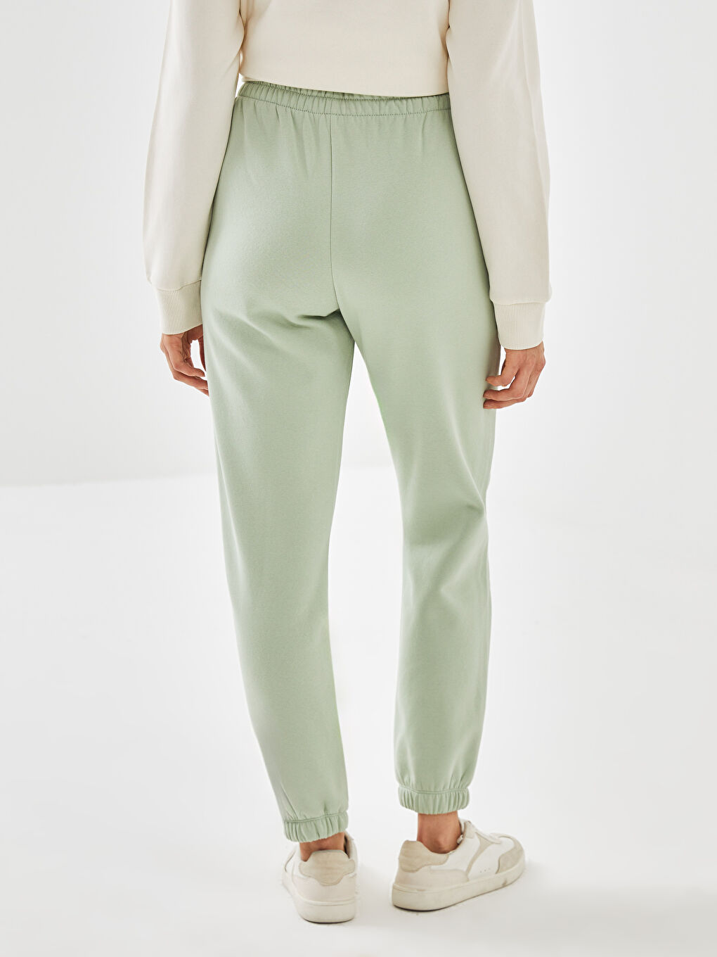 Elasticated Waist Women's Thick Jogger Sweatpants -W4GC12Z8-FKS