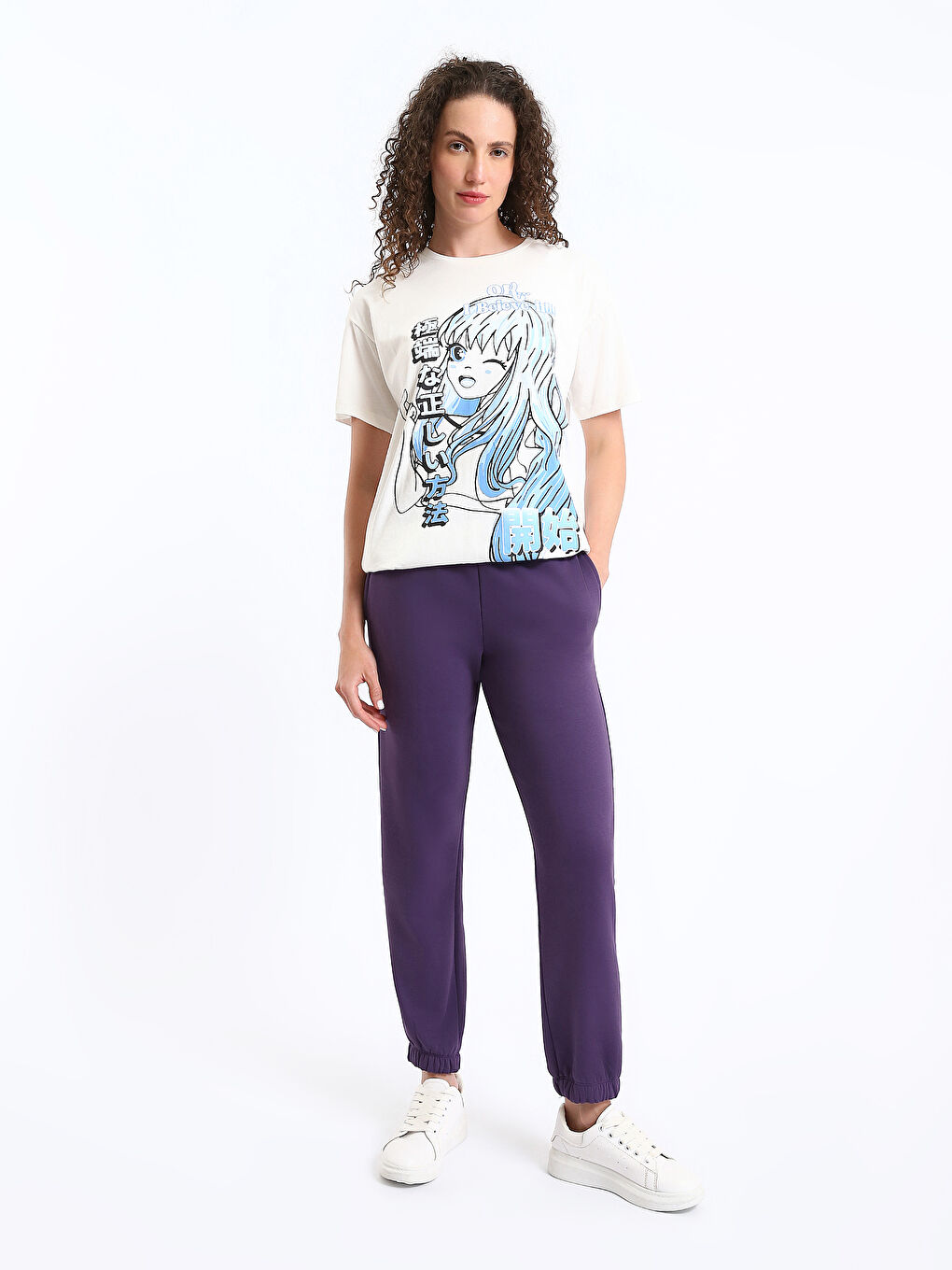 Pantalons de survêtement jogger à taille élastiquée pour Femmes