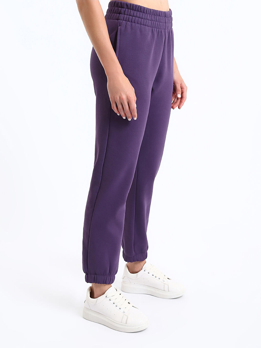 Pantalons de survêtement jogger à taille élastiquée pour Femmes-3
