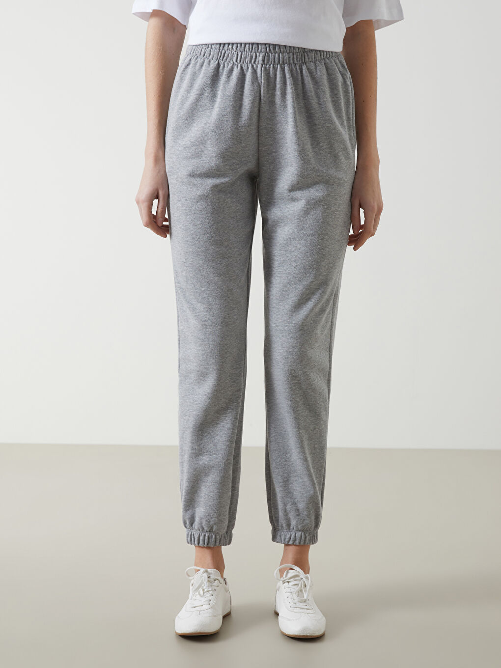 Elasticated Waist Women's Thick Jogger Sweatpants -W4GC12Z8-JMD