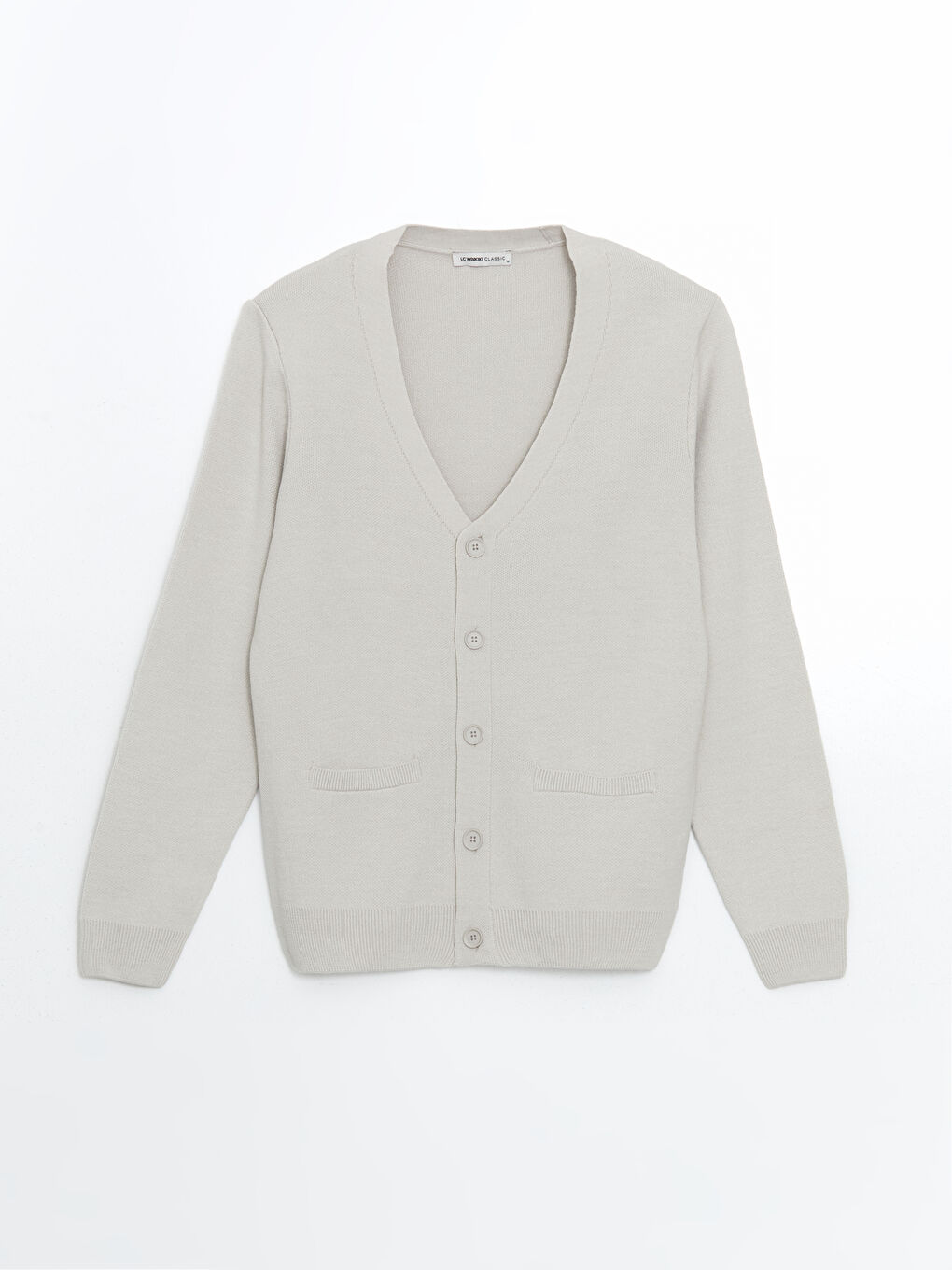 Standardni kroj V izrez Muški trikotažni kardigan-4