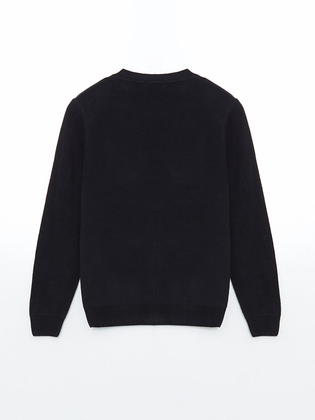 Lacivert Standart Kalıp V Yaka Erkek Triko Hırka-5