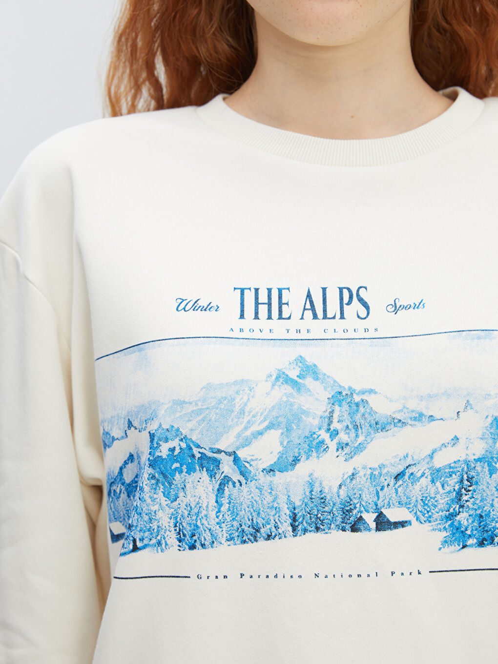 Sweatshirt Imprimé à Col Rond pour Femmes-2
