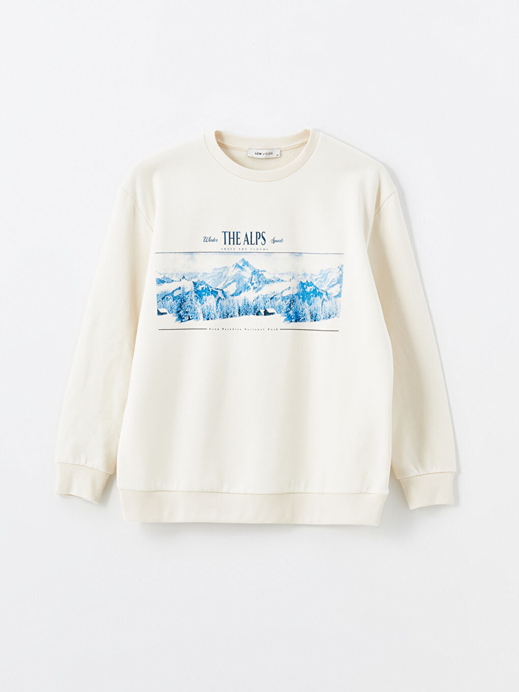 Sweatshirt Imprimé à Col Rond pour Femmes-4