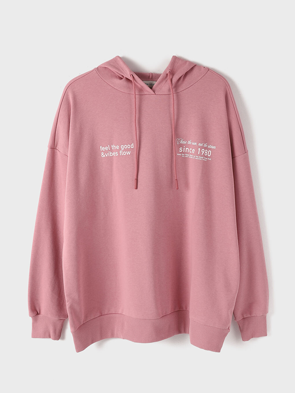 Hooded Printed Long Sleeve Women's Sweatshirt