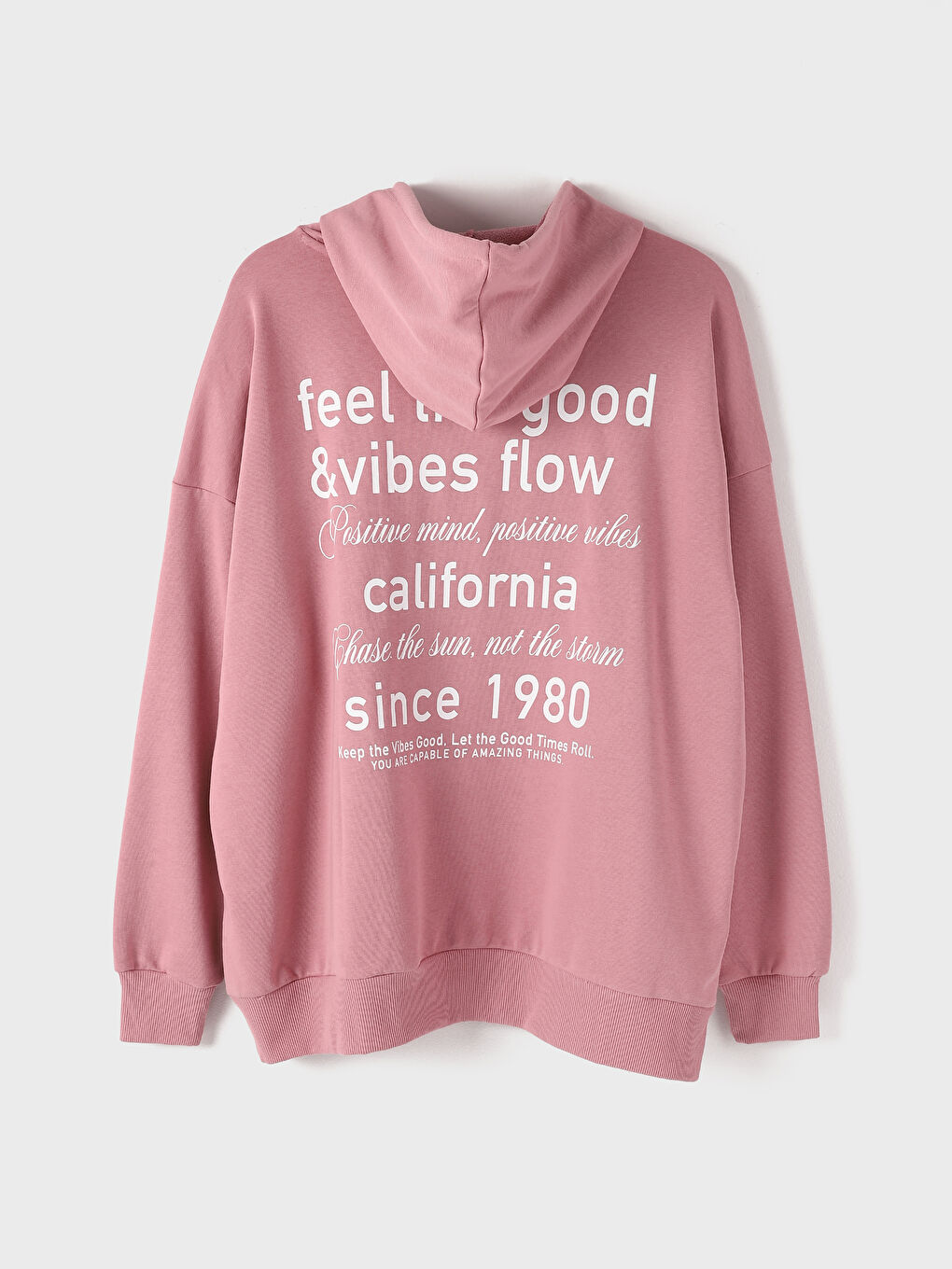 Hooded Printed Long Sleeve Women's Sweatshirt-1