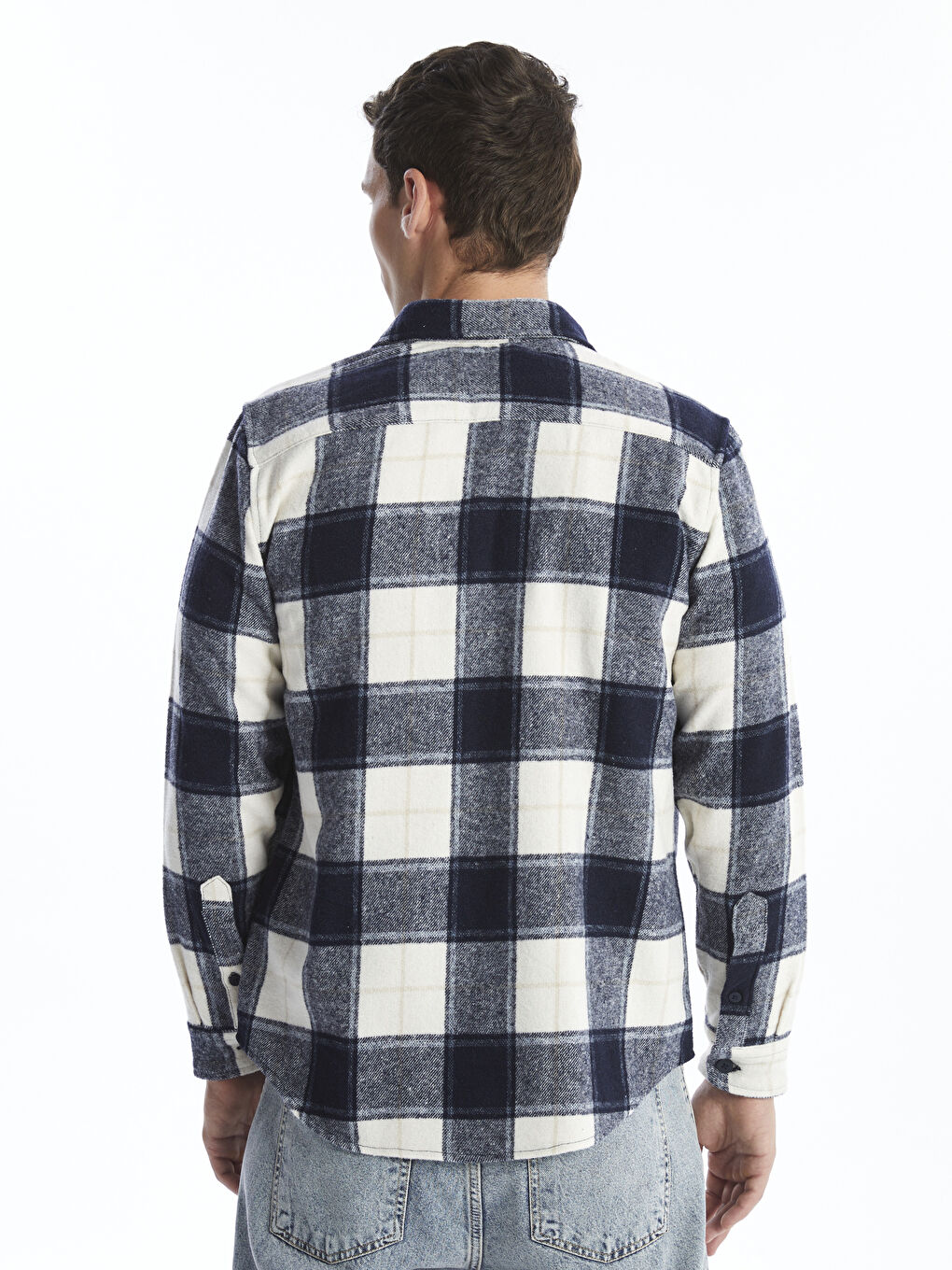 Regular Fit Long Sleeve Gabardine Men's Shirt-3