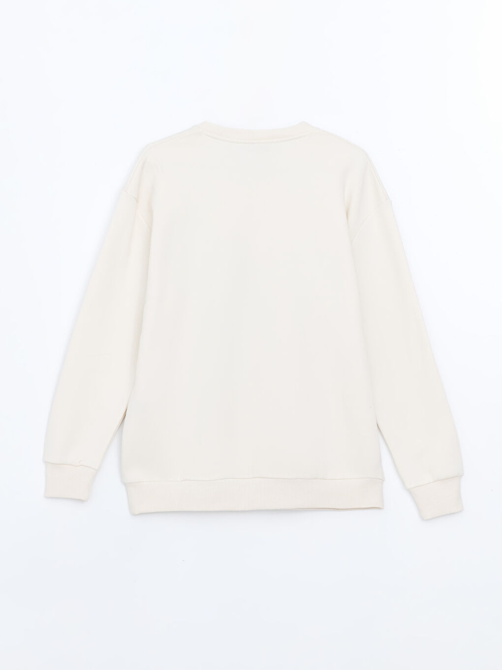 Crew Neck Printed Oversize Women's Thick Sweatshirt-5