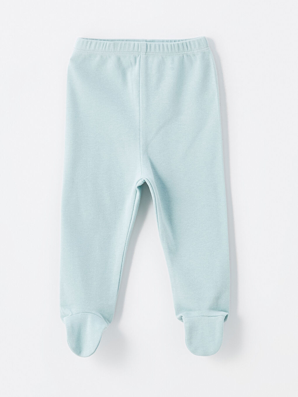 Mavi Beli Lastikli Patikli Erkek Bebek Pijama Alt