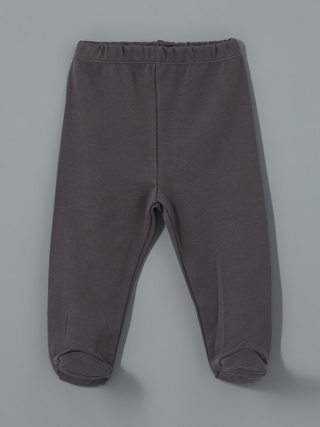 Gri Beli Lastikli Erkek Bebek Eşofman Altı