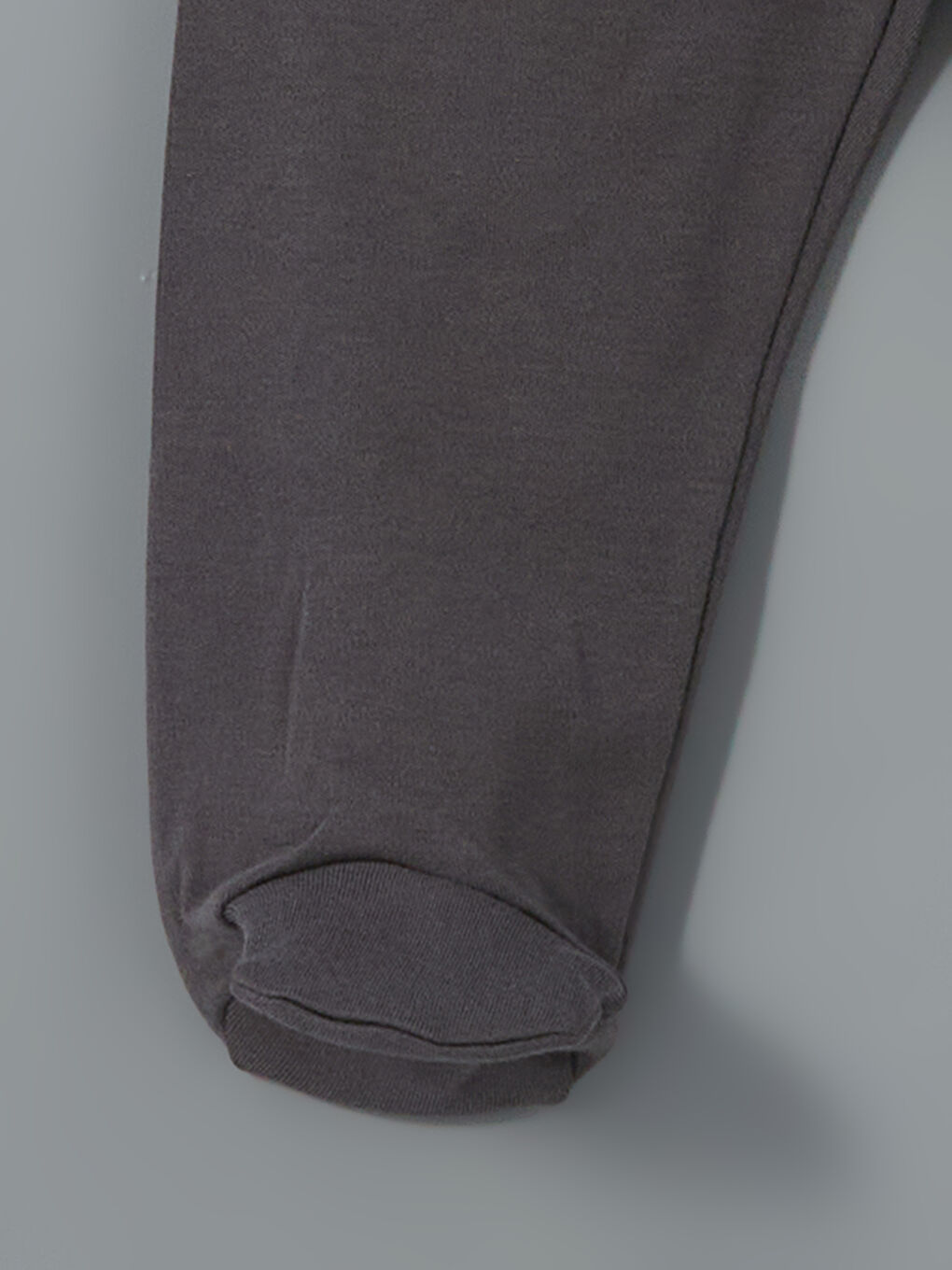 Gri Beli Lastikli Erkek Bebek Eşofman Altı-1