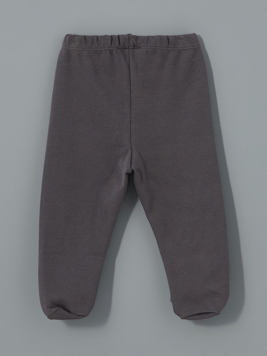 Gri Beli Lastikli Erkek Bebek Eşofman Altı-2