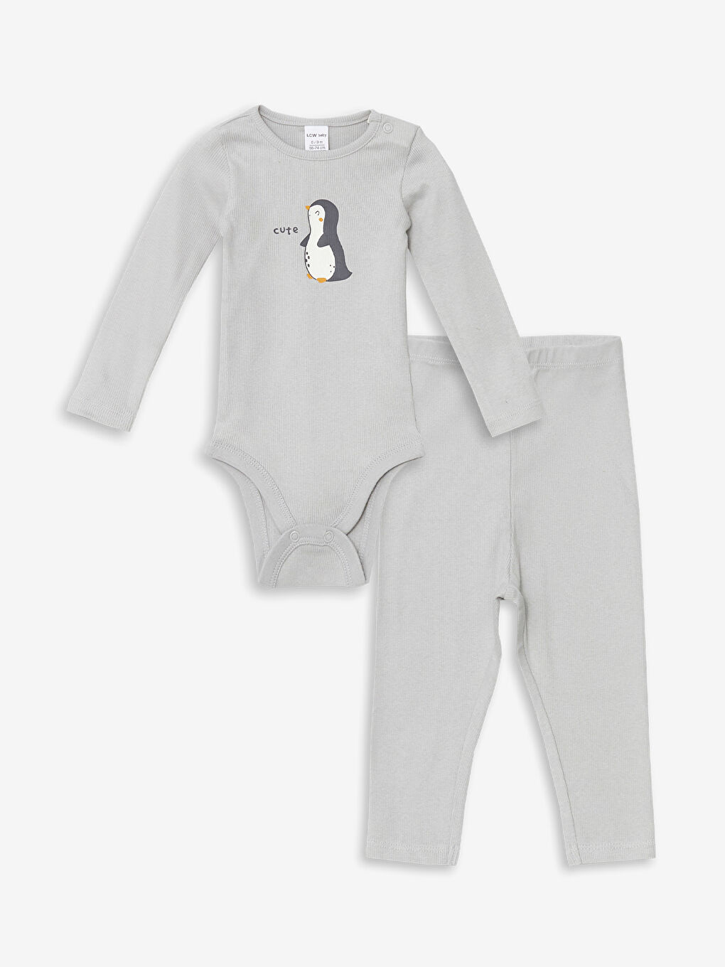 Crew Neck Baby Boys' Snap Bodysuit and Leggings 2 Pack -W4GE18Z1-JSB