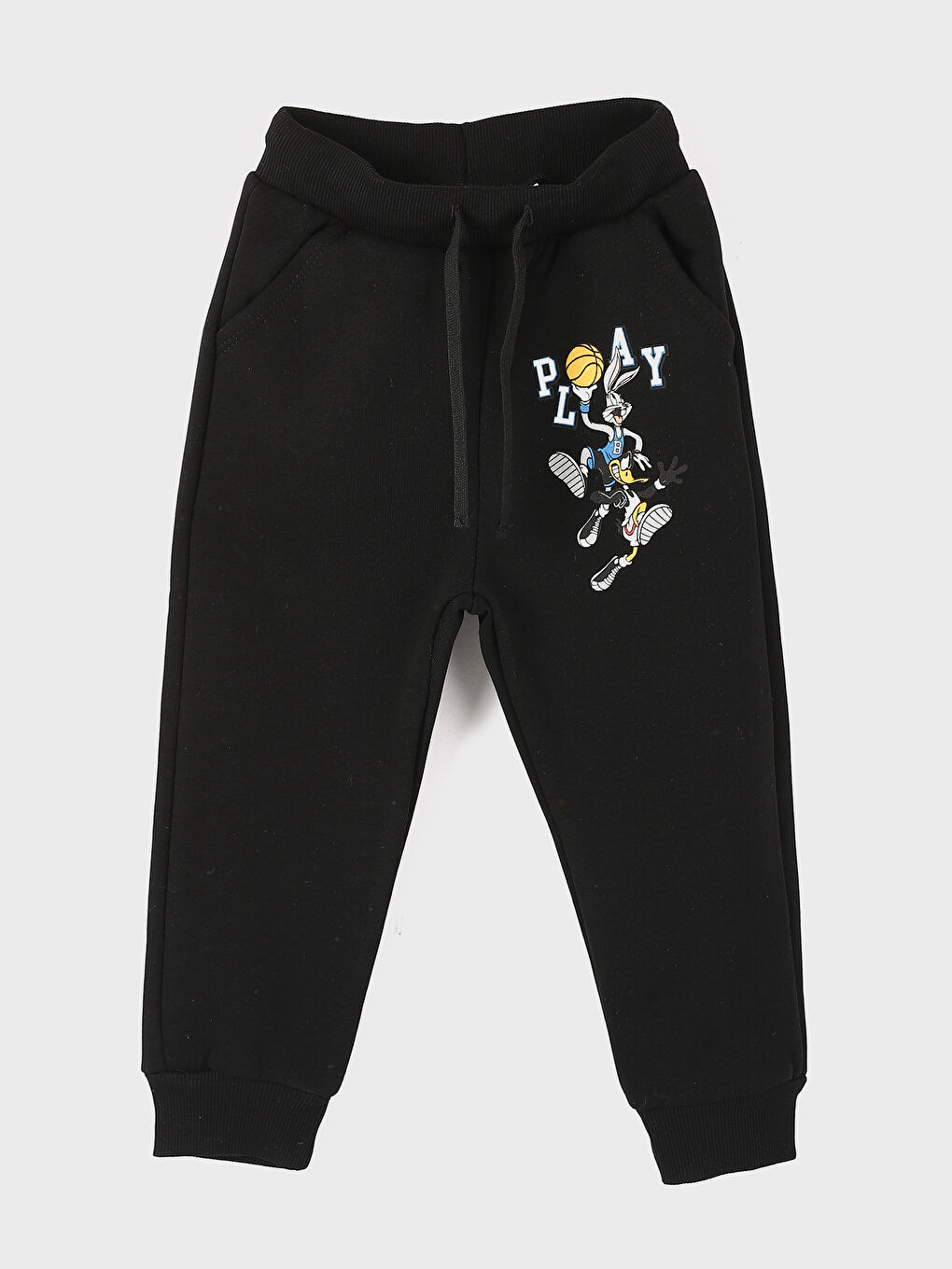 Crew Neck Bugs Bunny Printed Baby Boy Sweatshirt and Tracksuit Bottom 2-Piece Set-2