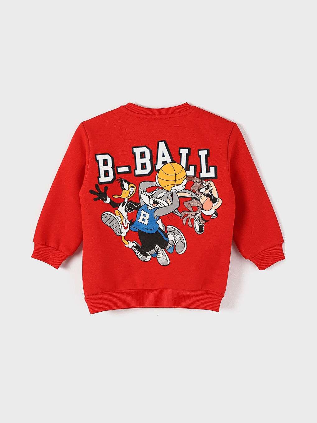 Crew Neck Bugs Bunny Printed Baby Boy Sweatshirt and Tracksuit Bottom 2-Piece Set-3