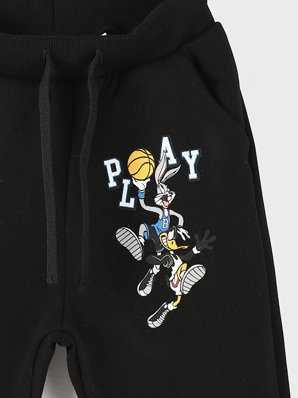 Crew Neck Bugs Bunny Printed Baby Boy Sweatshirt and Tracksuit Bottom 2-Piece Set-5