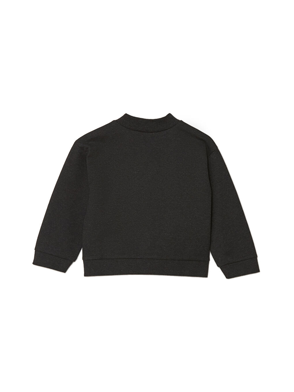 LCW ECO Antrasit Kız Çocuk Fermuarlı Sweatshirt - 1