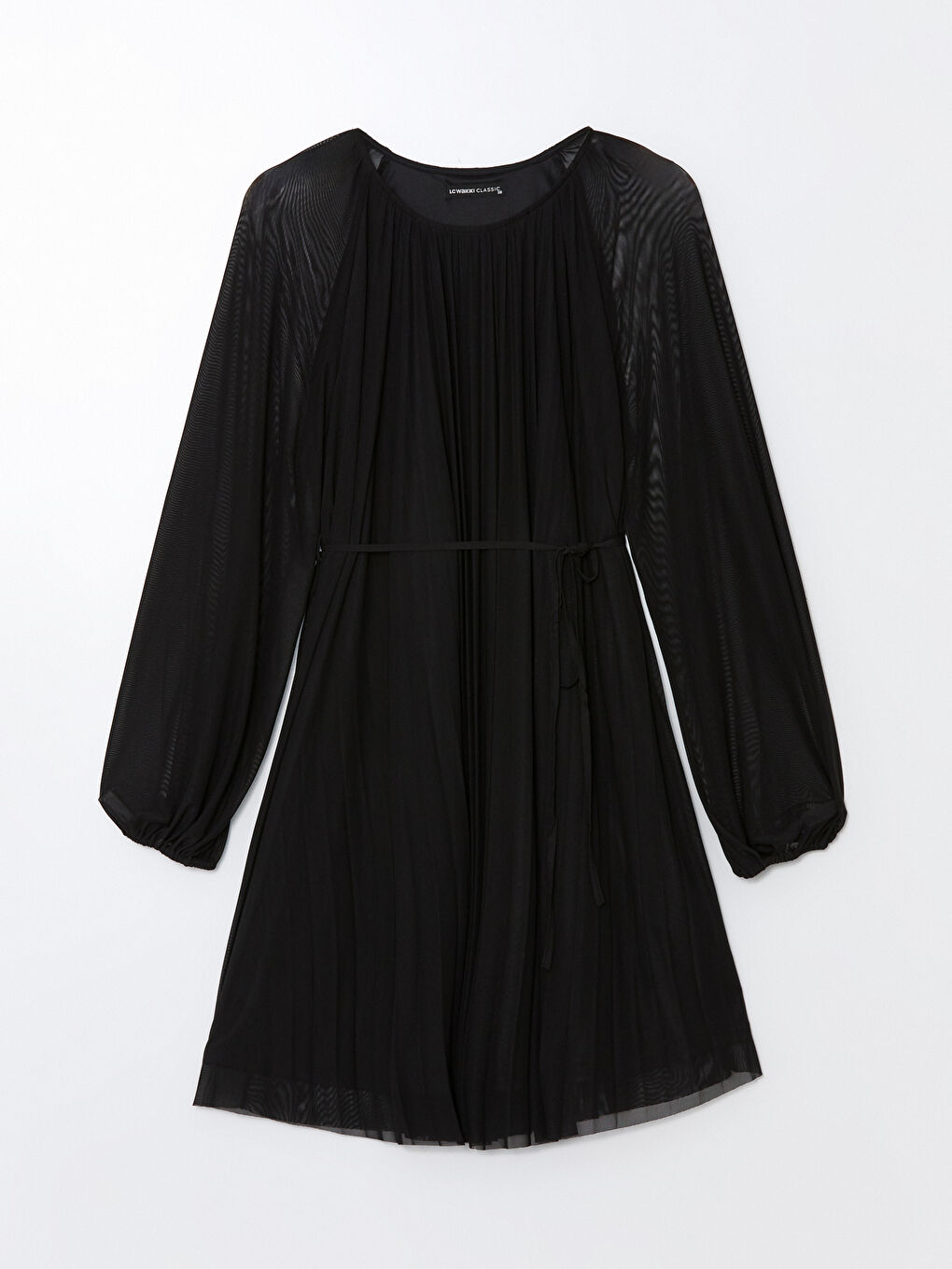 LC Waikiki Crew Neck Women's Chiffon Dress -W4GE91Z8-CVL