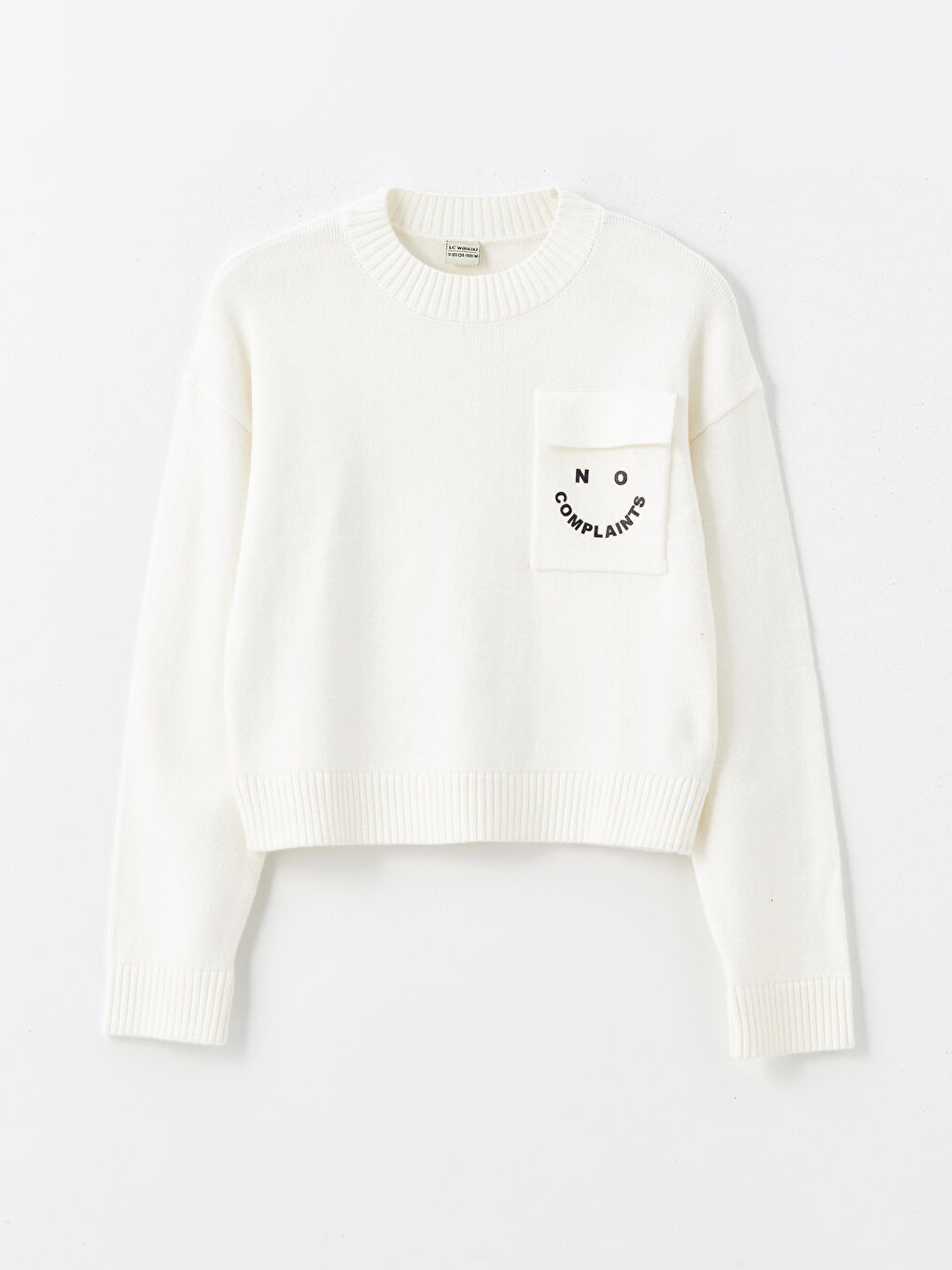 LCW Kids Crew Neck Girls' Knitwear Sweater -W4GF07Z4-FES