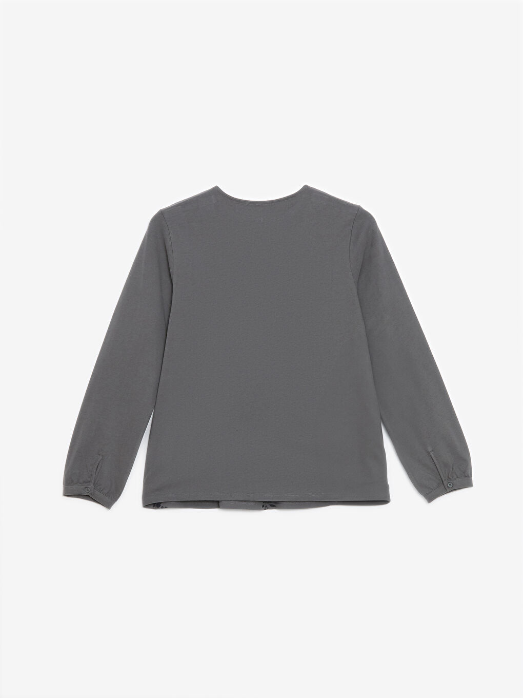 LCW Grace Crew Neck Patterned Women's Blouse -W4GF25Z8-GYQ