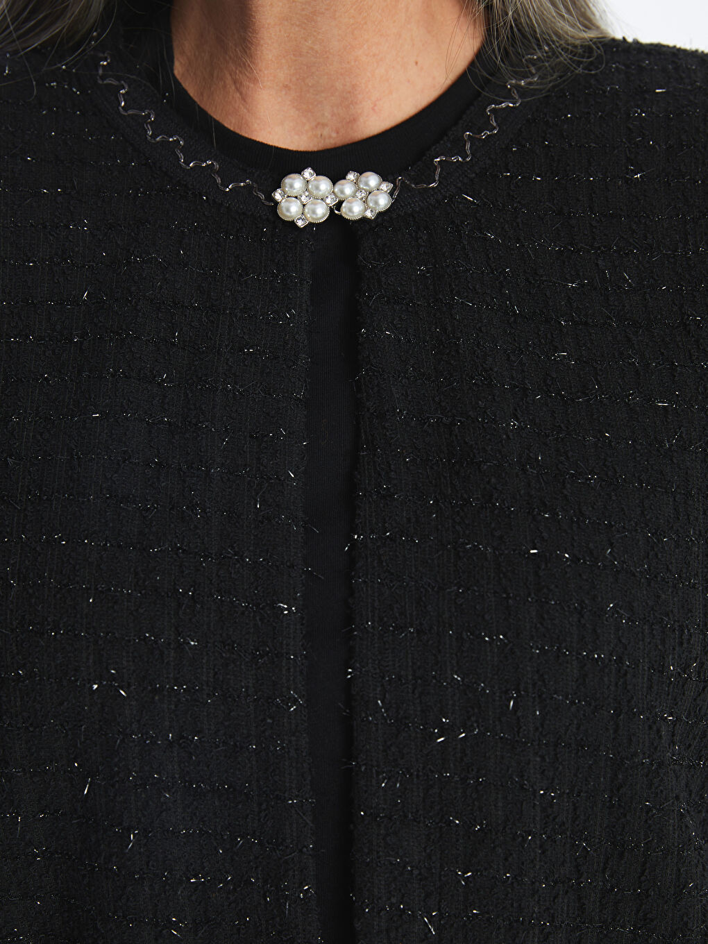 LCW Grace Crew Neck Women's Cardigan -W4GF30Z8-MHS