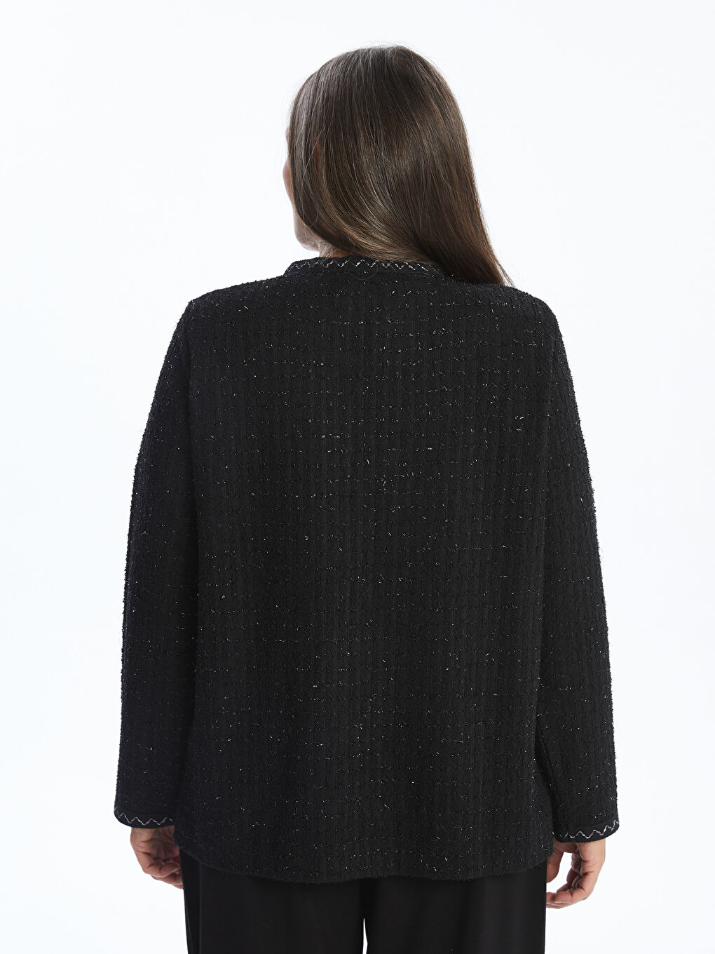 LCW Grace Crew Neck Women's Cardigan -W4GF30Z8-MHS