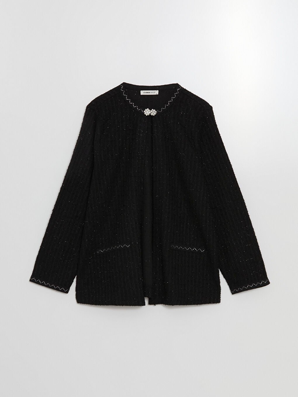 LCW Grace Crew Neck Women's Cardigan -W4GF30Z8-MHS