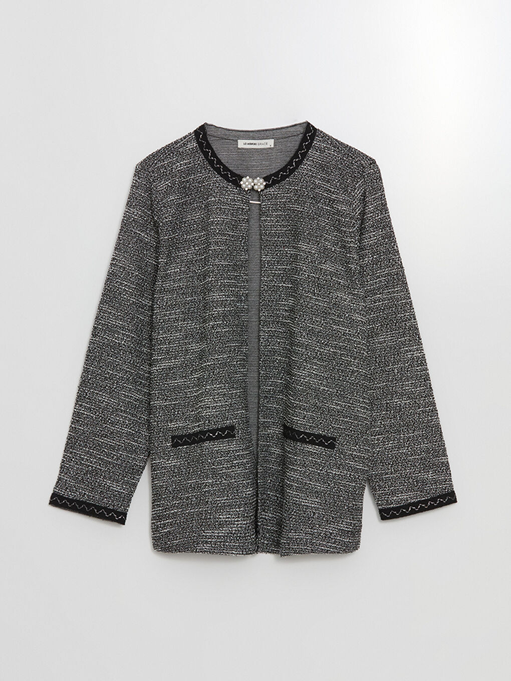 Crew Neck Women's Cardigan -W4GF30Z8-MKJ