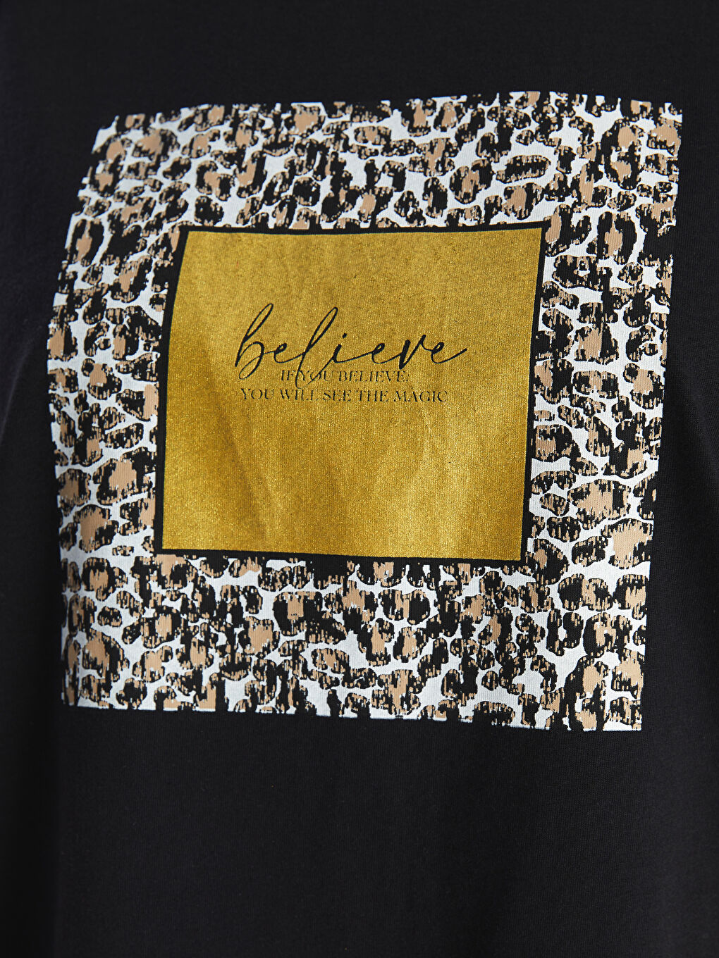 Crew Neck Printed Oversize Women's T-Shirt-2