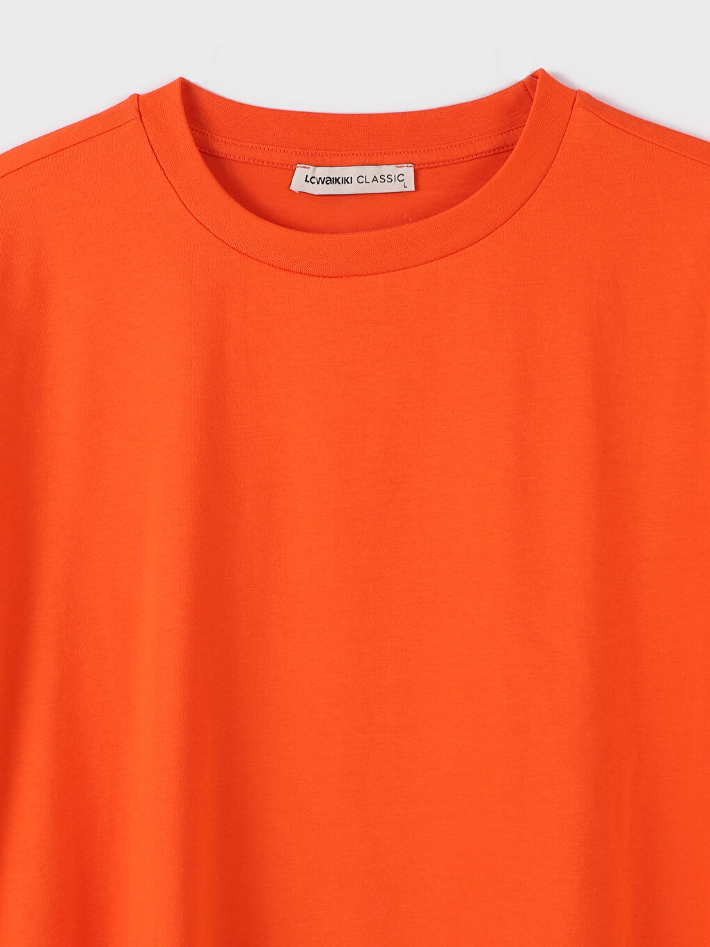 Crew Neck Plain Short Sleeve Women's T-Shirt-1