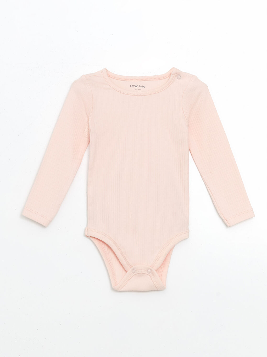 LCW baby Lila Bisiklet Yaka Kız Bebek Çıtçıtlı Body 3'lü - 6