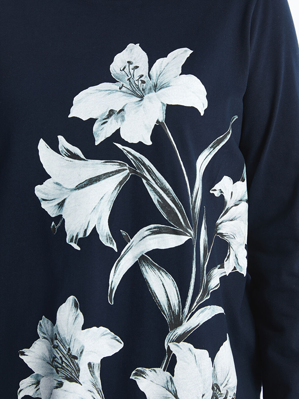 LCW Grace Crew Neck Floral Women's Blouse -W4GF66Z8-E1J