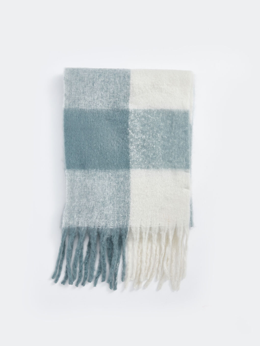 Color Block Tasseled Women's Scarf-1