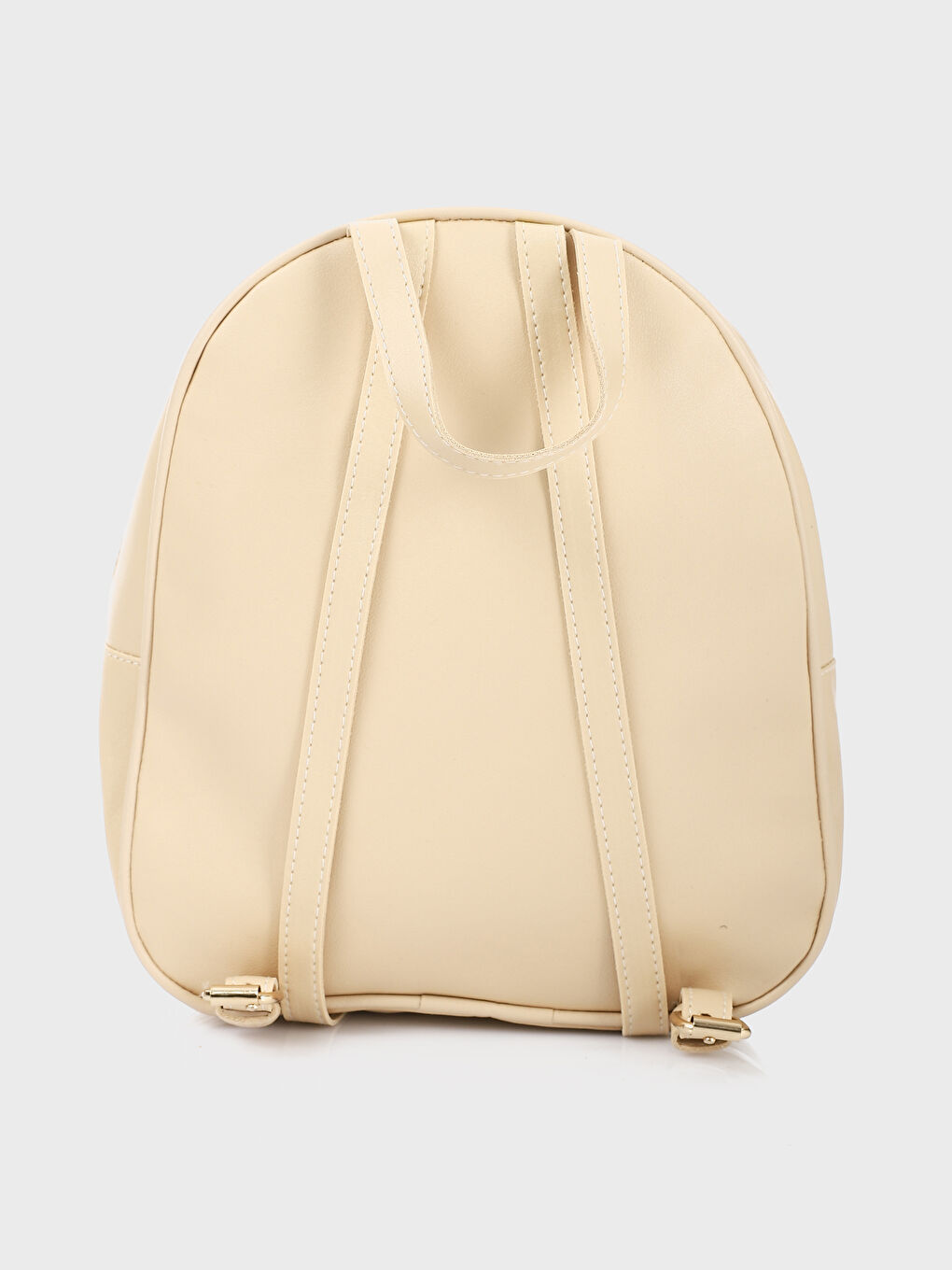 حقيبة ظهر للسيدات بمظهر الجلد-1