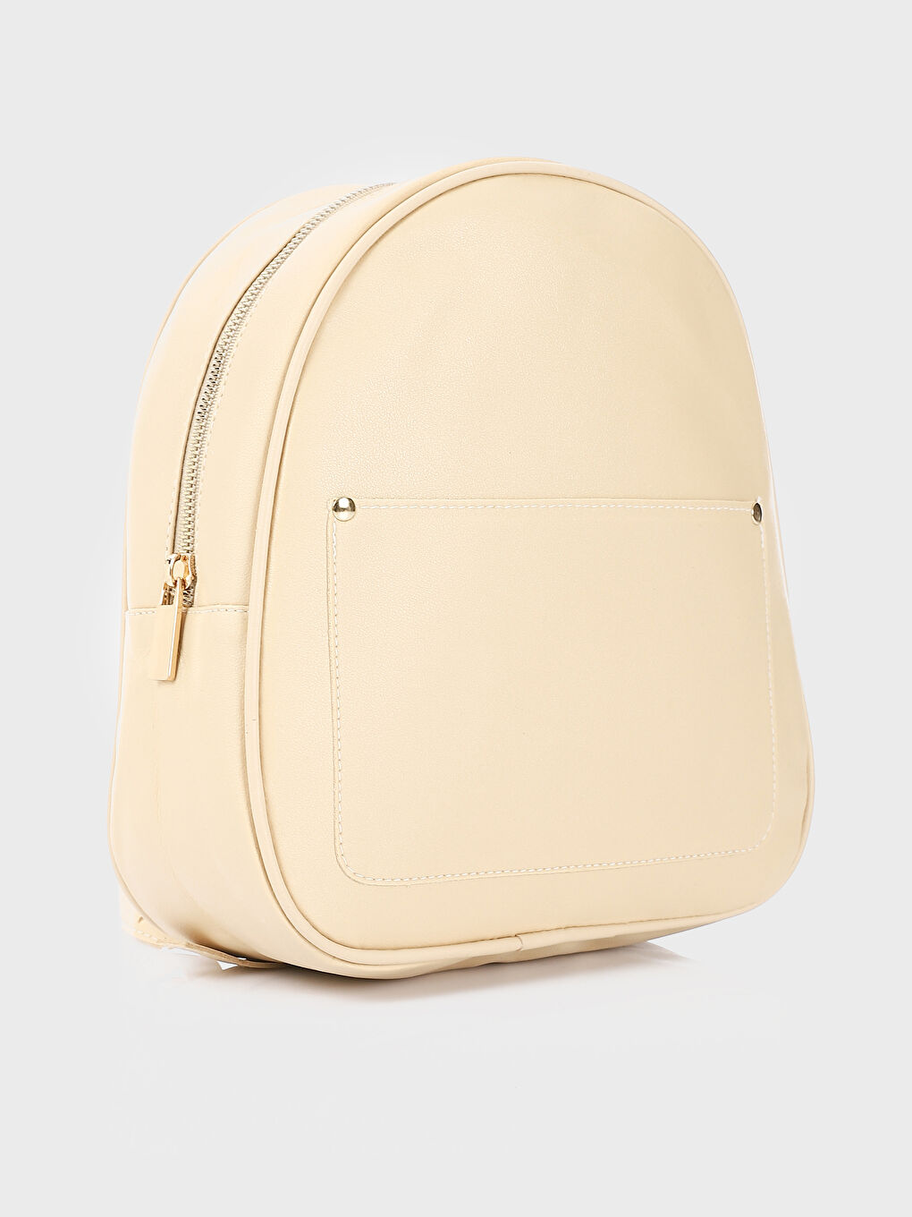 حقيبة ظهر للسيدات بمظهر الجلد-2