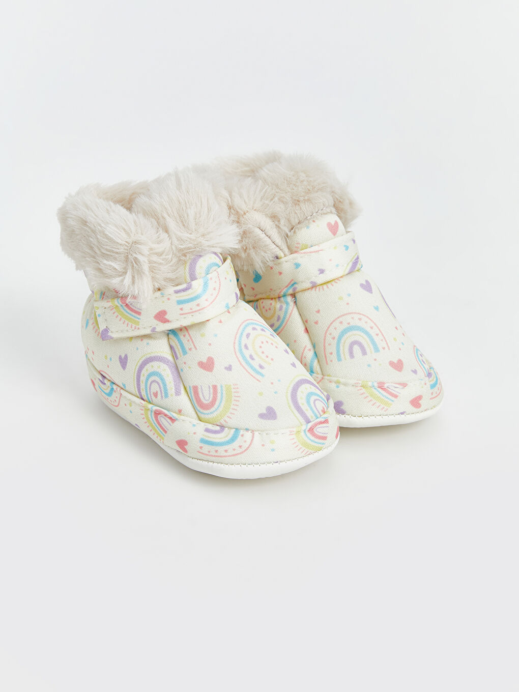 Baby Girl ECRU Pram Shoes -W4GG48Z1-LRB